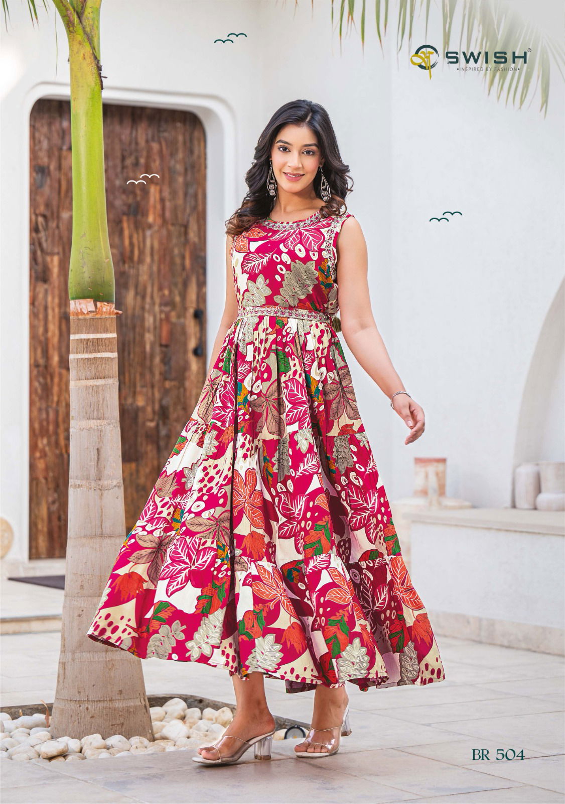 Swish Be Rich Vol 5 Wholesale Long Anarkali Party Wear Kurtis Orders In India

